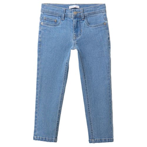 Jeans straight denim azul claro para niño