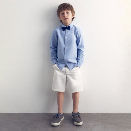 Bermuda blanca para niño
