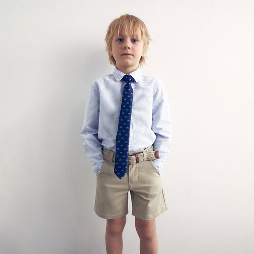 Bermuda beige para niño