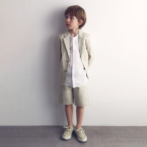 Bermuda beige para niño
