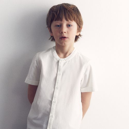 Camisa casual ivory para niño