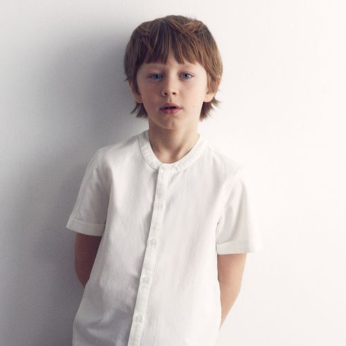 Camisa casual ivory para niño