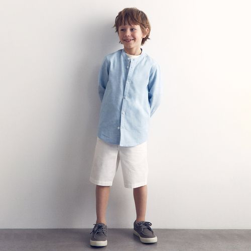 Camisa casual celeste para niño