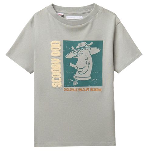 Camiseta verde sage con estampado de Scooby Doo para niño