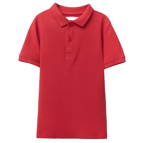 Camisa polo roja para niño