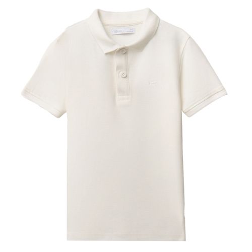Camisa polo ivory para niño
