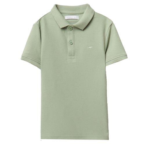Camisa polo verde para niño