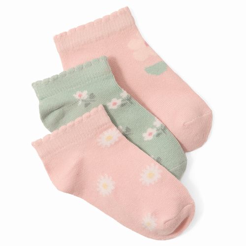 Set de 3 pares de calcetines multicolor para niña