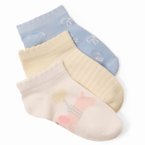 Set de 3 pares de calcetines multicolor para niña