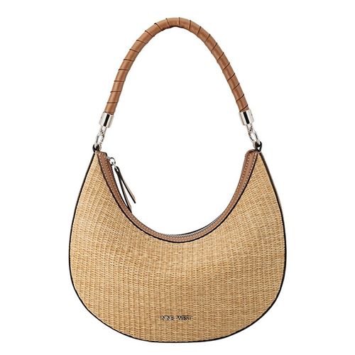 Cartera shoulder bag Nine West color café para mujer
