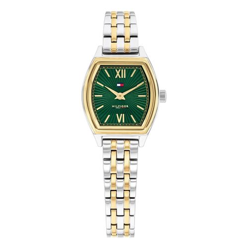 Reloj Tommy Hilfiger análogo Norah de acero dorado y plateado para mujer