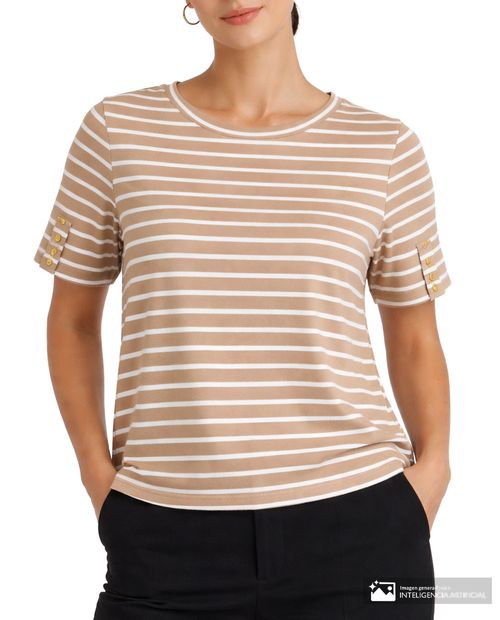 Blusa Nicolle bicolor rayada para mujer