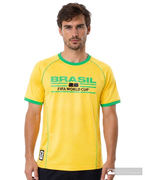 Camiseta deportiva FIFA estampada del Mundial 2026 Brasil para hombre
