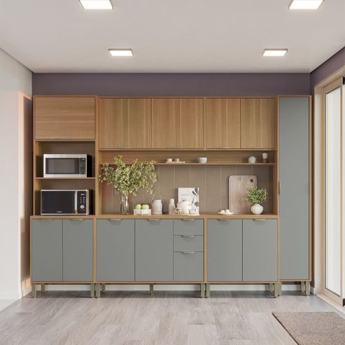 Mueble para cocina modular con alacena superior