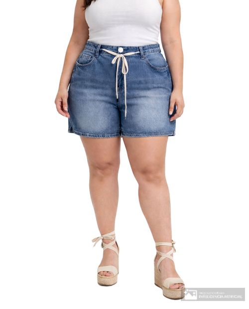 Short YMI azul denim para mujer