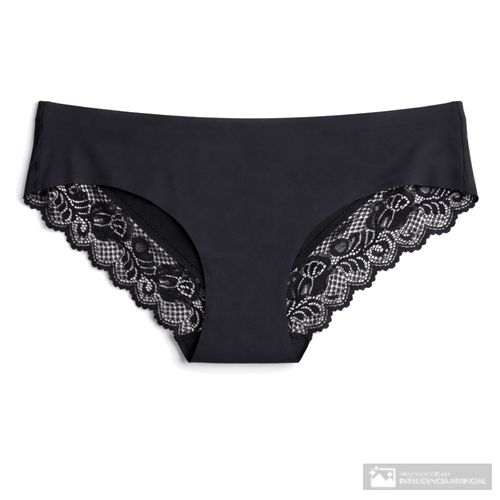 Bikini Accente negro de encaje para mujer