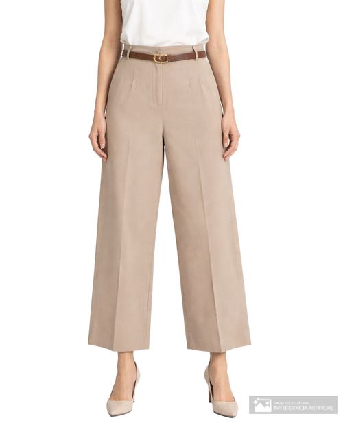 Pantalón con cinturón Must Have sólido para mujer
