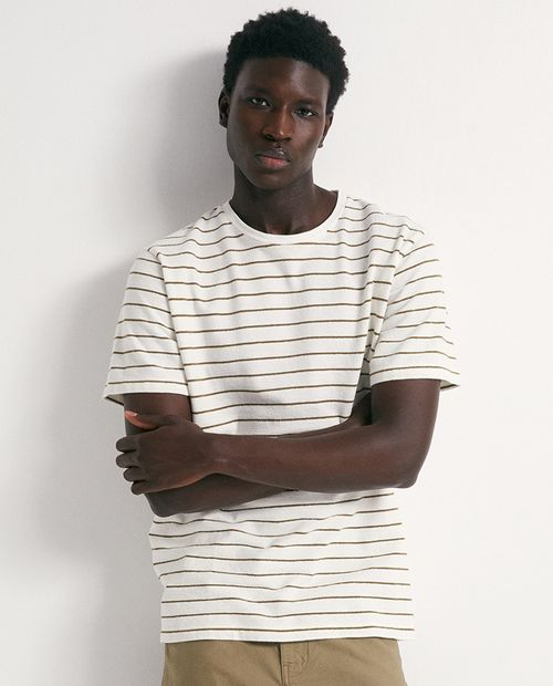 Camiseta Sfera regular fit rayada para hombre