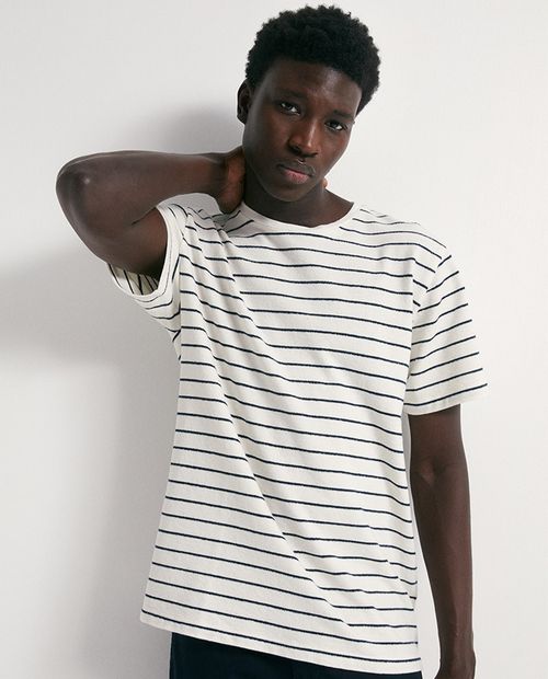 Camiseta Sfera regular fit rayada para hombre