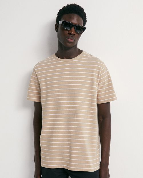 Camiseta Sfera regular fit rayada para hombre