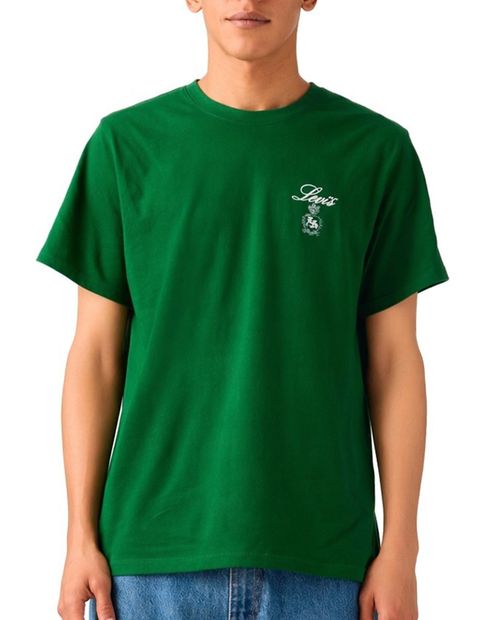 Camiseta Levi's regular fit verde sólida para hombre