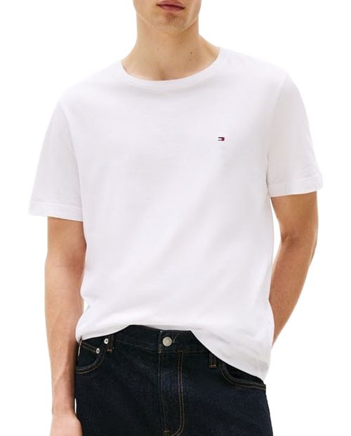 Camiseta Tommy Hilfiger regular fit blanca sólida para hombre