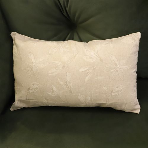 Cojín jacquard floral 48x 28x 10 cm
