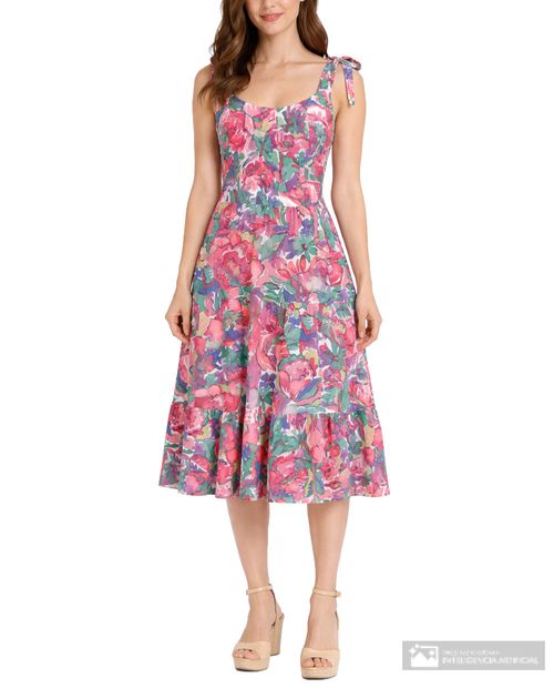 Vestido tiempos Sabrina con estampado floral para mujer