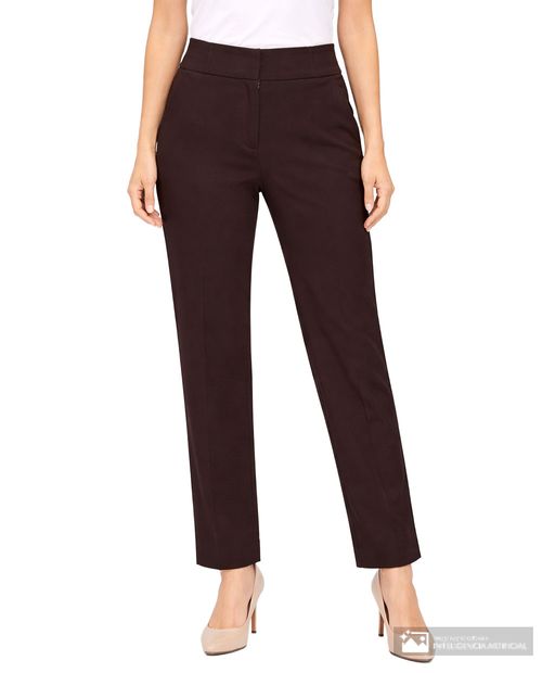 Pantalón formal Spunky wide leg sólido para mujer