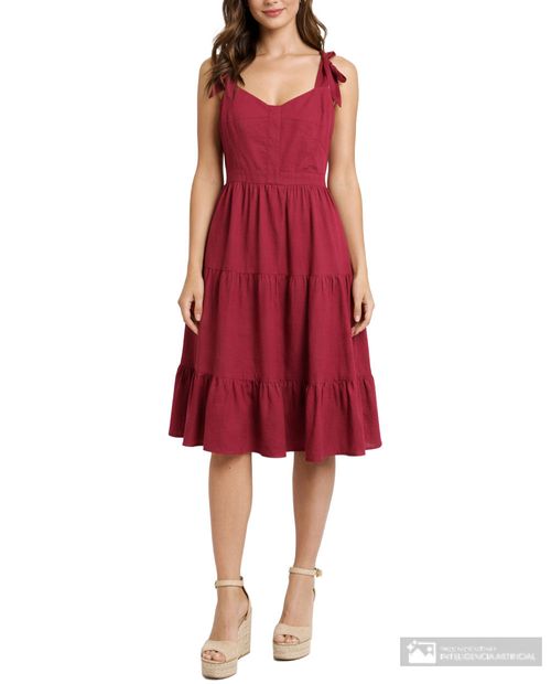Vestido tiempos Sabrina texturizado para mujer