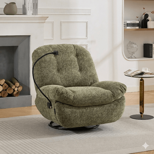 Sillón reclinable giratorio Andre