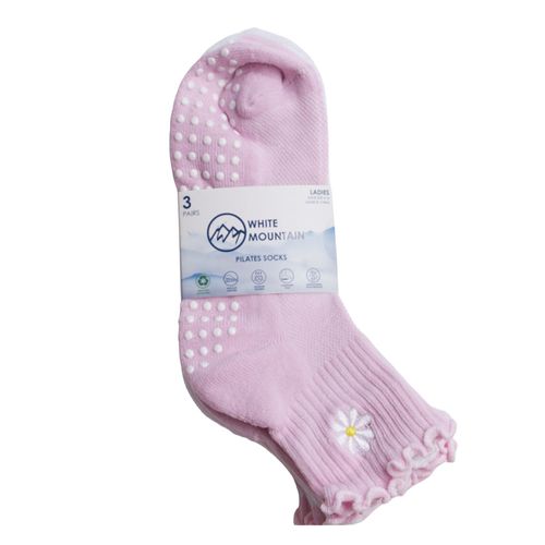 Set de 3 pares de calcetines White Mountain pilates para mujer