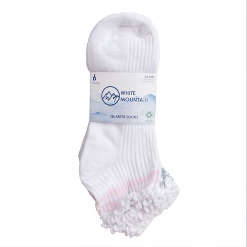 Set de 6 pares de calcetines White Mountain pilates para mujer
