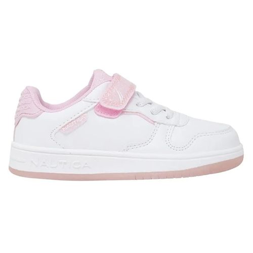 Zapato casual Nautica blanco/rosado para niña bebé