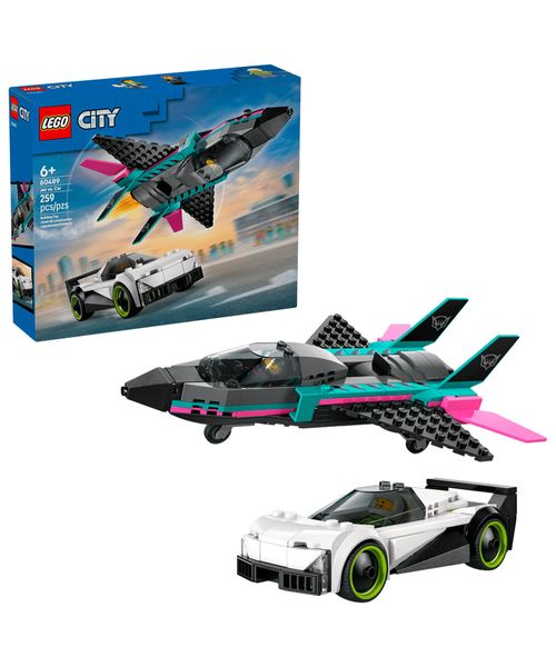 LEGO City Jet vs. Coche 60489
