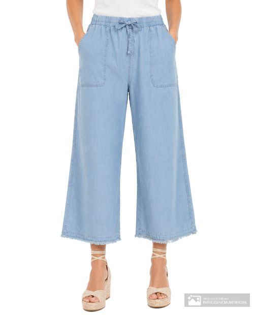 Pantalón Zac and Rachel culotte denim para mujer