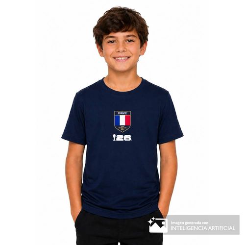 Camiseta deportiva azul navy FIFA Fanwear Rotw Francia para niño
