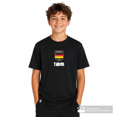 Camiseta deportiva negro FIFA Fanwear Rotw Alemania para niño