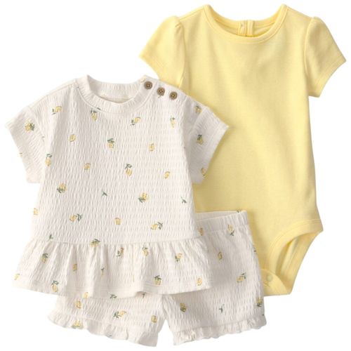 Conjunto de 3 piezas bicolor para bebé niña