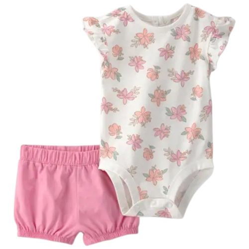 Conjunto de 2 piezas bicolor para bebé niña