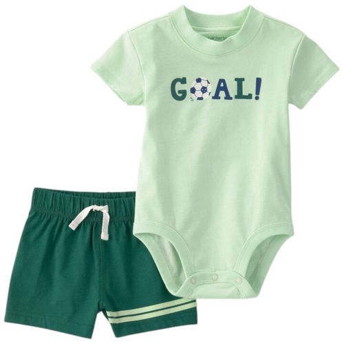 Conjunto de 2 piezas con mameluco y short para bebé niño
