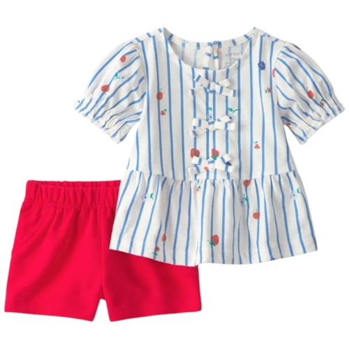Conjunto de 2 piezas bicolor para bebé niña