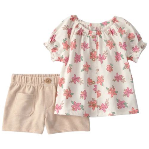Conjunto de 2 piezas bicolor para bebé niña