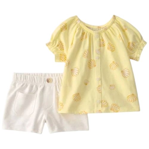 Conjunto de 2 piezas bicolor para bebé niña