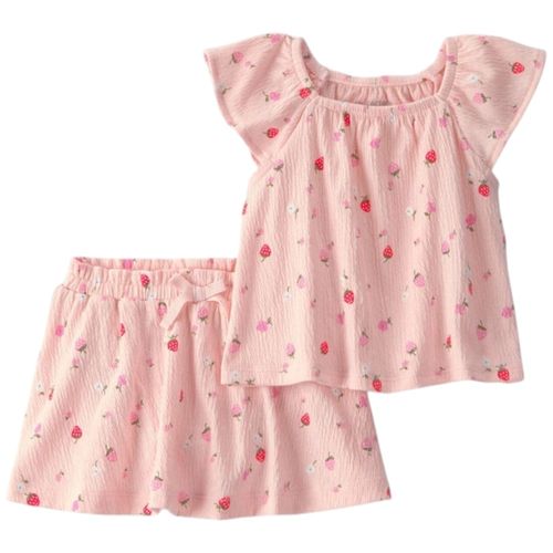 Conjunto de 2 piezas rosado para bebé niña