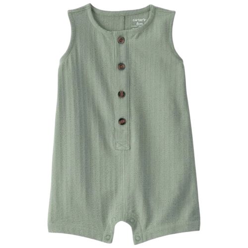 Romper verde para bebé niño
