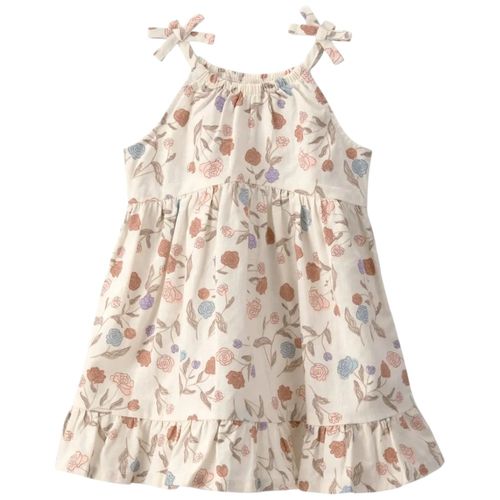 Vestido con estampado floral para bebé niña
