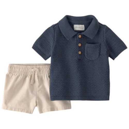Conjunto de 2 piezas bicolor para bebé niño
