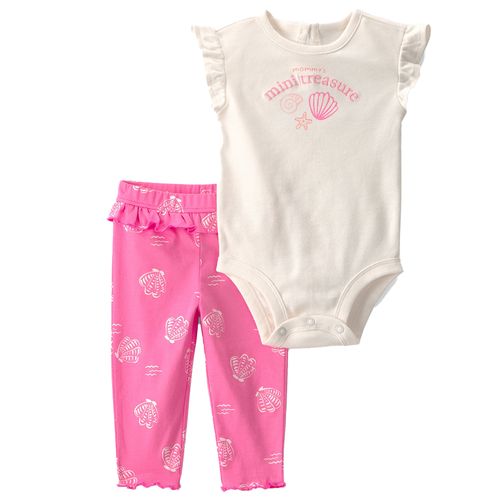 Conjunto de 2 piezas con estampado para bebé niña