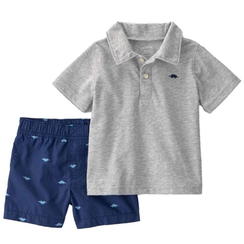 Conjunto de 2 piezas con estampado de dinosaurios para bebé niño